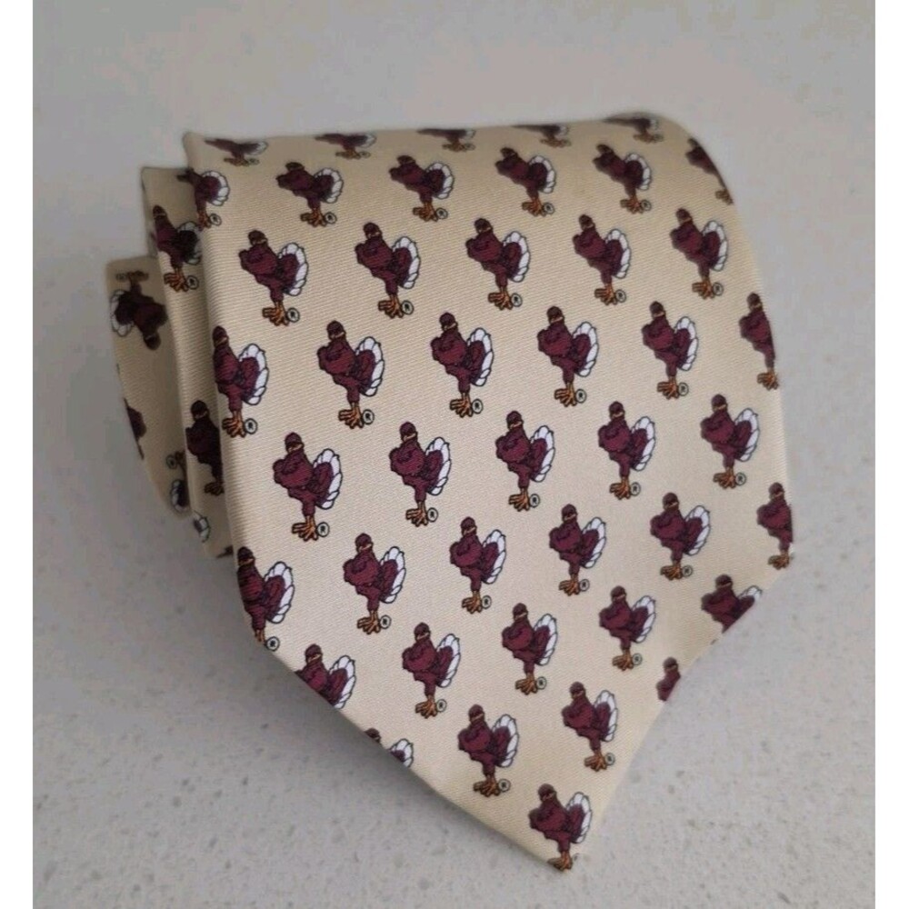 Virginia Tech Hokies 100% Silk Tie NCAA College Basketball Football University